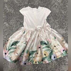 Floral Bunny Dress with Bow